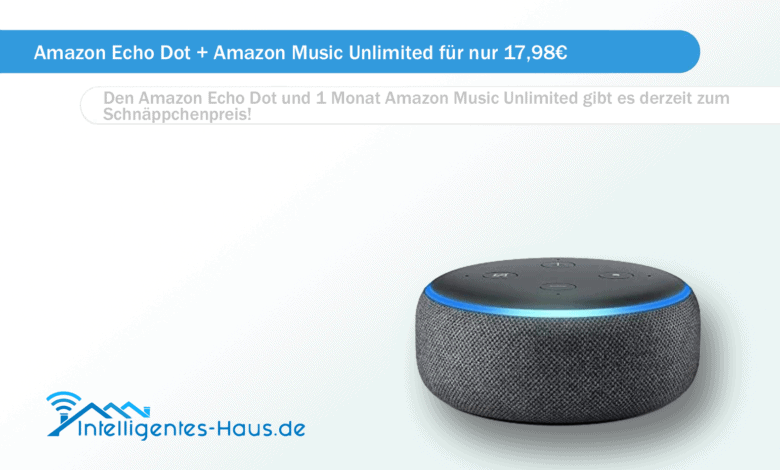 Amazon Echo Dot 2 Music Unlimited Deal