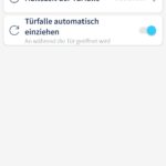 Tedee App Türfalle einziehen