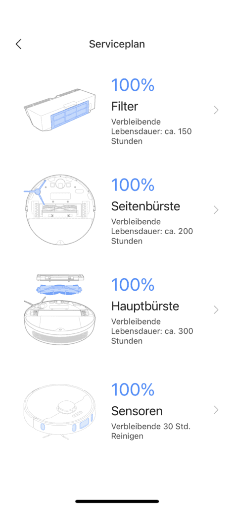 Dreame L10 Pro App Verbrauchsmaterial
