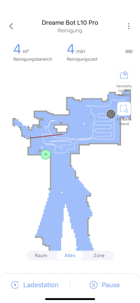 Dreame L10 Pro App Karte